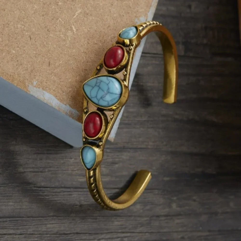 Brand New Takahashi Goro's Handmade Silver Feather Ruby Cuff Bracelet Ba…